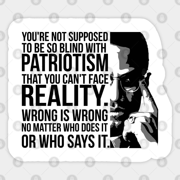 Patriotism vs Reality Sticker by UrbanLifeApparel